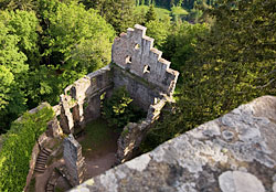 Aussicht auf die Burgruine Zavelstein Aussicht auf die Burgruine Zavelstein